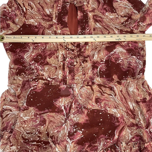 BuddyLove “Grace” Ruffle Hem Dress in Marbled Print – Size Large (NWT) - Picture 10 of 12